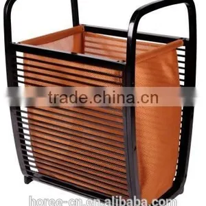 100% Bamboo Laundry Basket With Cotton Liner thumbnail-1