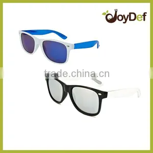 Newest Arrival Neon Color UV400 Mirrored Lens Rubbized Sunglasses for Promo thumbnail-1