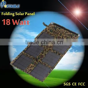 Dual Output 18v 5v Mono Solar Panel Portable Flexible 18w thumbnail-1