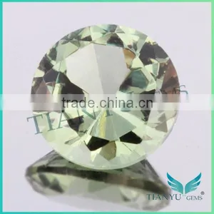 Factory Wholesale Price Round Shape 149# Light Green Spinel thumbnail-1