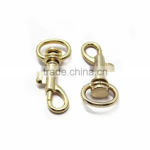 Gold Zinc Alloy Dog Leash Swivel Hook For Bag Accessories thumbnail-3