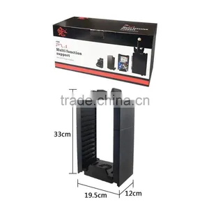 4in1 Console Cooling Fan Space Saving Vertical Stand With Game Disc Storage Tower And Dual Controller Charging Station For PS4 thumbnail-6