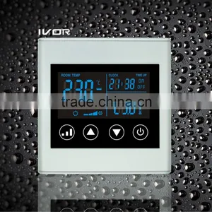 Good Quality IVOR 220V Central Air-Conditioner Thermostat Digital AC Thermostat Switch SK-AC2300L8 Light Silver PC Frame thumbnail-1