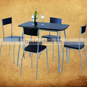 Hot Sales! Cheap Price 5 Pieces MDF Top Dining Table Set thumbnail-1