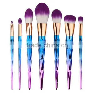 Wholesale High Quality 7pcs Rainbow Handle Cosmetic Makeup Brush Set for Women thumbnail-4
