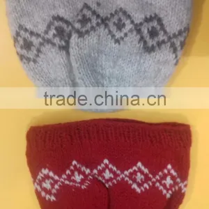 Winter Hats/100% Woolen Winter Hats/ Handmade Woolen Hats/Nepal Made Woolen Hats thumbnail-1