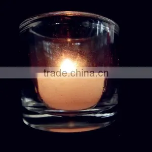 Cheap Clear Glass Candle Holder/straight Round Shaped Candle Wax Jar thumbnail-1