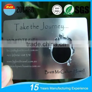 Custom CMYK Offset Printing Aluminum Metal Business Card thumbnail-3