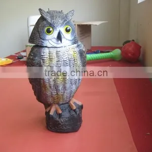 OEM Blow Molding Animal Crafts OWL Hunting Decoy Plastic Decoy For Sale thumbnail-3