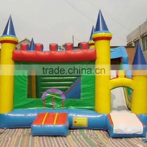 Children Playing Inflatable Bouncing Castle thumbnail-1