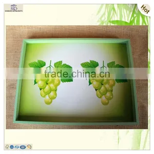 Set Vivid Pictures Fruit Rectangle Shape Wood Tray thumbnail-5