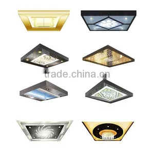 Hottest Customed Stainless Steel Colored Elevator Ceiling Light Panel thumbnail-1
