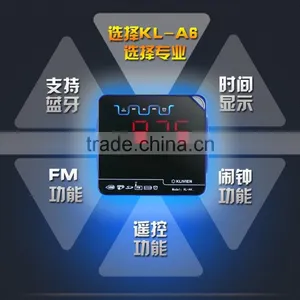 Bluetooth Speaker With USB/SD +Alarm Clock + FM Radio Speaker thumbnail-4