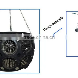 Lamp Post Greening Plastic Hanging Basket Hydroponic Tray thumbnail-2