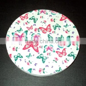 HIGH QUALITY MDF WOODEN DRINKING CUP COASTER, ECO FRIENDLY TEA/COFFEE/BEER MUG COASTER , BUTTERFLY DESIGN COASTERS thumbnail-3