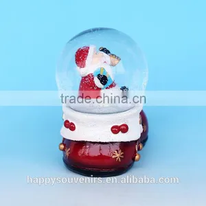 High Quality Resin Shoe Shape Chrismas Snow Globe For Wholesales thumbnail-2