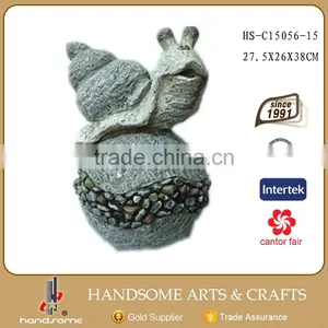38CM Fiberglass Home and Garden Decoration Snail Statue Ornament thumbnail-1