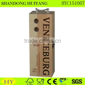Handmade Wholesale Natural Wooden Wine Box thumbnail-1