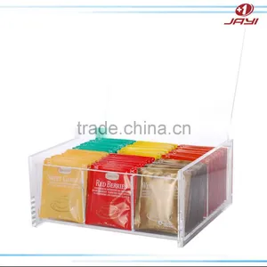 Clear Tea Bag Organizer With Lip, Acrylic Tea Bag Organizer thumbnail-1