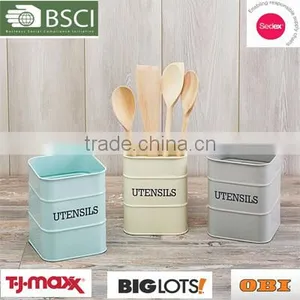 BEST Utensils Tin Holders Metal Kitchen Utensil Holder thumbnail-1