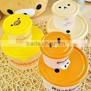 New Design Cartoon Plastic Crisper Box Set Food Storage Preserving Box 2017 thumbnail-1