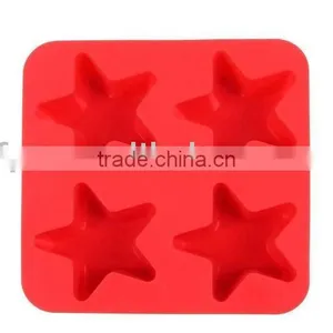4 Cups Star Shape Silicone Ice Tray thumbnail-1