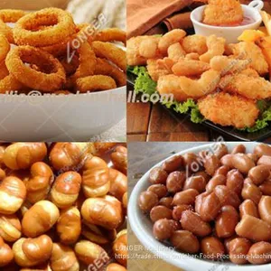Double Tanks Nuts Fryer Machine thumbnail-2