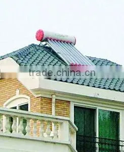 Pre-heated Pressurized Solar Water Heater Production 300L Aluminum Frame thumbnail-1