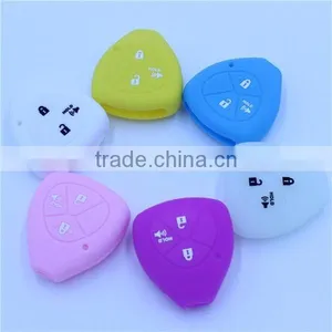 for TOYOTA RAV4 Yaris Venza Camry Remote Key 3 BTN Silicone Key Jackets thumbnail-1
