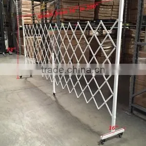 Safey Folding Steel Frame Security Door Adjustable Fence for Warehouse, House thumbnail-3
