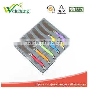 WCJ838 6 Pcs Cutlery Set Different Color Handle Hote Sale Product Cheese Knife thumbnail-3
