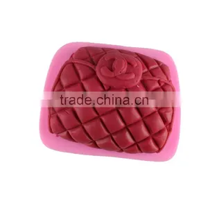 Silicone Mold Chocolate Fondant Cake Mold Tool DIY Baking Cake Decoration - Fashion Bag 1688 Agent thumbnail-2