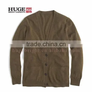 New Style Kintted V-Neck Collar 12GG Cardigan Fashion thumbnail-1