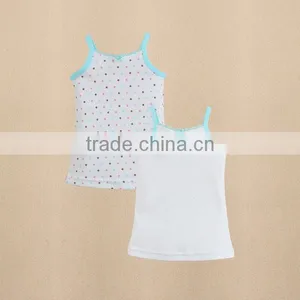 MOM AND BAB Baby Clothes Factory Design Knitted Baby Girls Vest 100% Cotton thumbnail-1