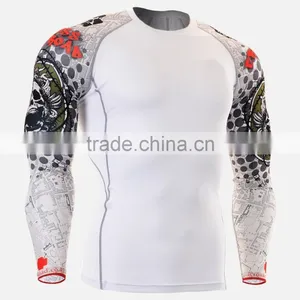 Hot Sale Long Sleeve Custom Men Compression Top thumbnail-1
