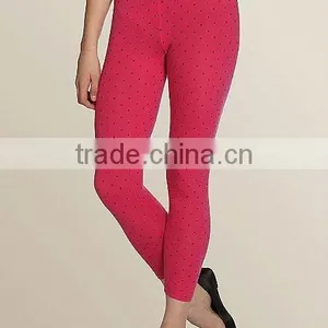 Yong Girl Seamless Jacquard Dots Leggings thumbnail-1