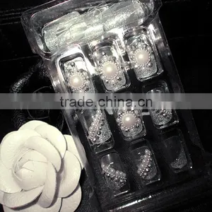 Fashionable Designed Finished Pearl Manicure Nail Tips thumbnail-6