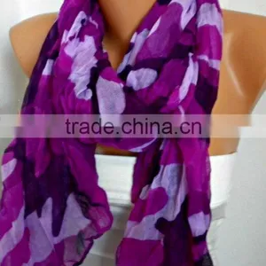 Purple Camouflage Scarf,Spring Summer Shawl Cowl Scarf Shawl Scarf Lavender Gift Ideas For Her Women Fashion Accessories Mother' thumbnail-1