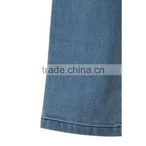 Latest Design Round Pocket Design Sky Blue Culottes Lace Kid Ruffle Dress Pants thumbnail-4