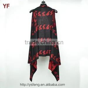2016 New Designs Women Knit Ladies Poncho thumbnail-2