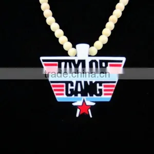 Hip Pop Men's Custom Wood Necklace Acrylic Necklace thumbnail-1