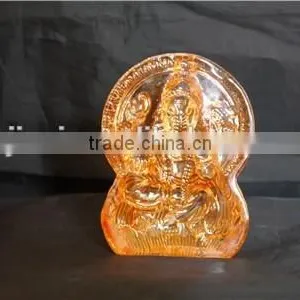 Crystal India Elephant God Golden Colour thumbnail-1