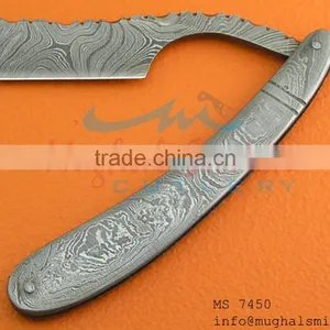 Damascus Steel Razor/custom Razor/shaving Razor thumbnail-3