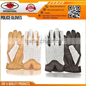 Classic Mens Dress Driving Gloves Quality Police Leather Gloves thumbnail-1