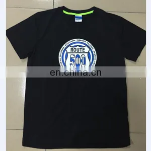 Wholesale Custom Breathable Navy Cotton Tee Shirts thumbnail-3