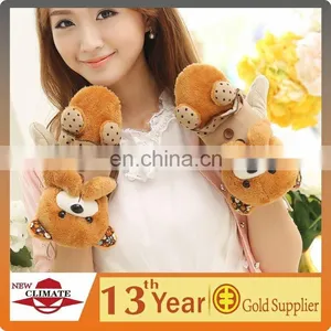 2015 Wholesale Custom Fashion Girls Jacquard Pretty Cartoon Animal Gloves thumbnail-1