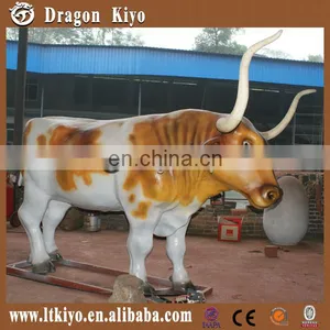 2016 Theme Park Mechanical Animals Moving Simulation Cow thumbnail-1