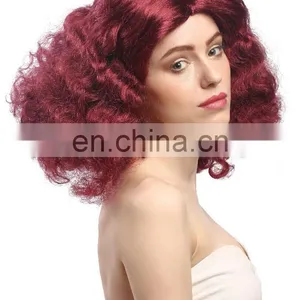 Party Retro Wig,carnival Claret Wig P-W189 thumbnail-6