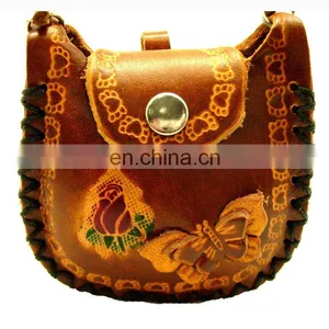 Custom Funny Key Chain Coin Purse Wholesale Women Genuine Leather Coin Purse MCP-0078 thumbnail-1
