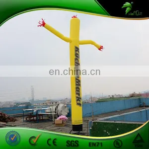 2016 Hot Sale Advertising Inflatable One Leg Inflatable Yellow Air Daner With Logo Printing For Sale thumbnail-5
